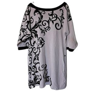 White House Black Market Women's Medium Paisley Sweater Dress